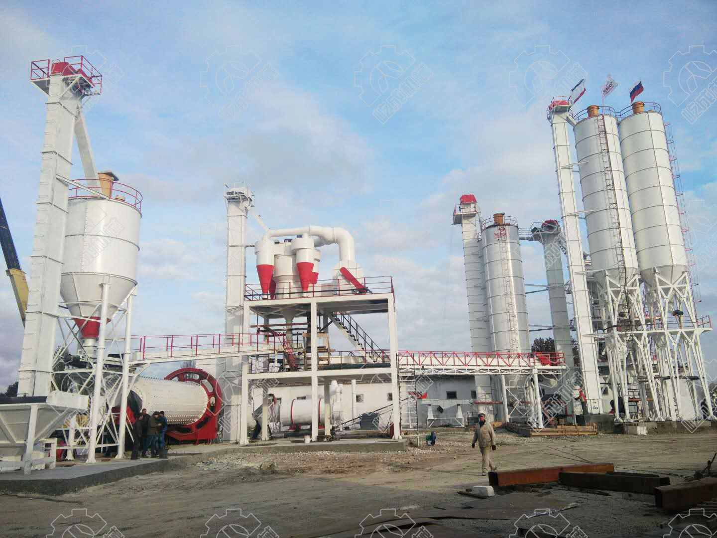 俄羅斯全套干混砂漿生產(chǎn)線現(xiàn)場(chǎng)案例展示