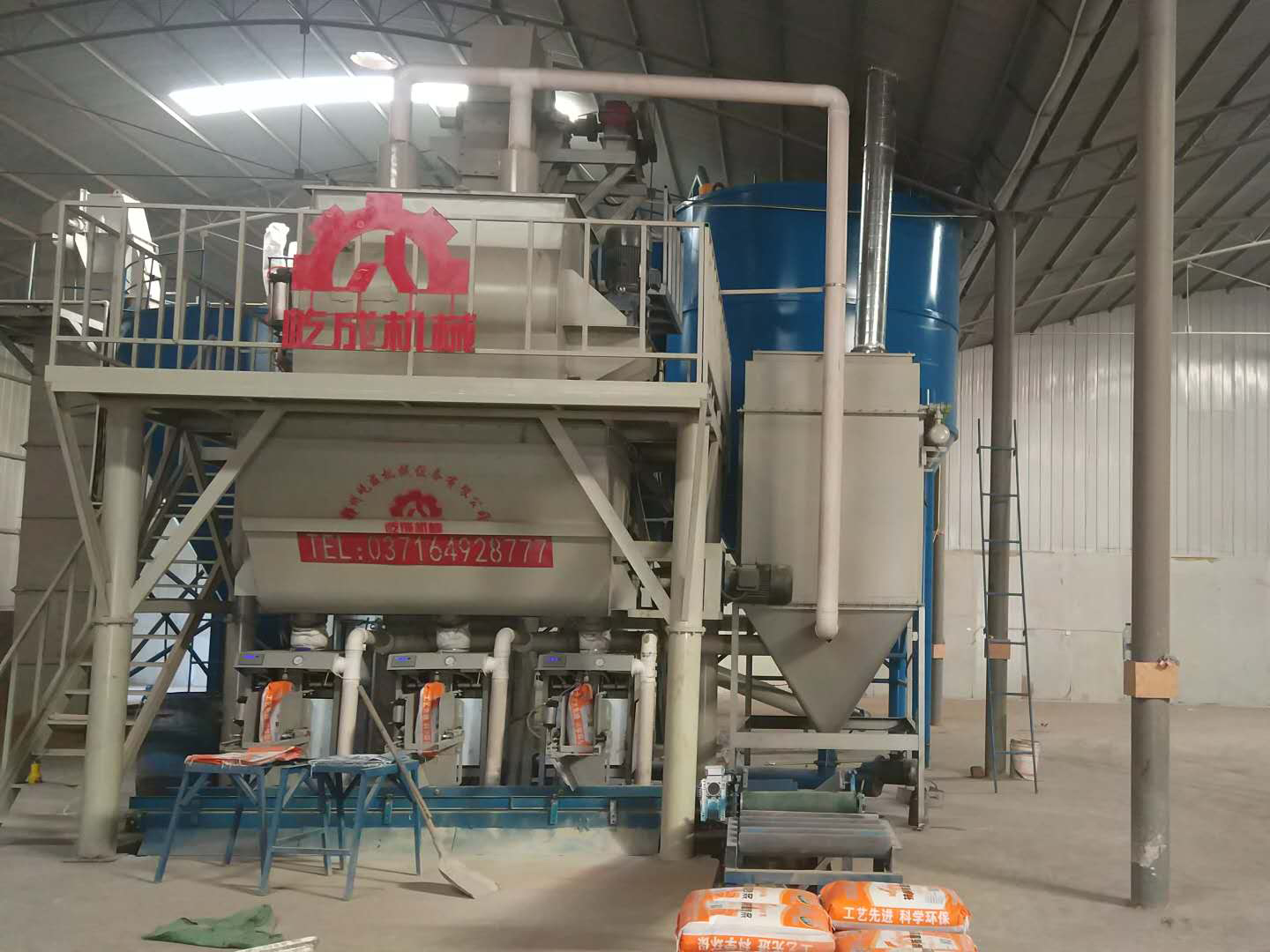 自動碼垛干粉砂漿生產(chǎn)線